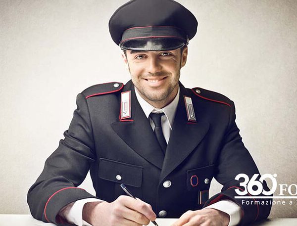 carabiniere dopo aver superato concorso
