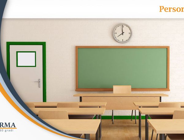 aula scolastica pulita e in ordine grazie al personale ata