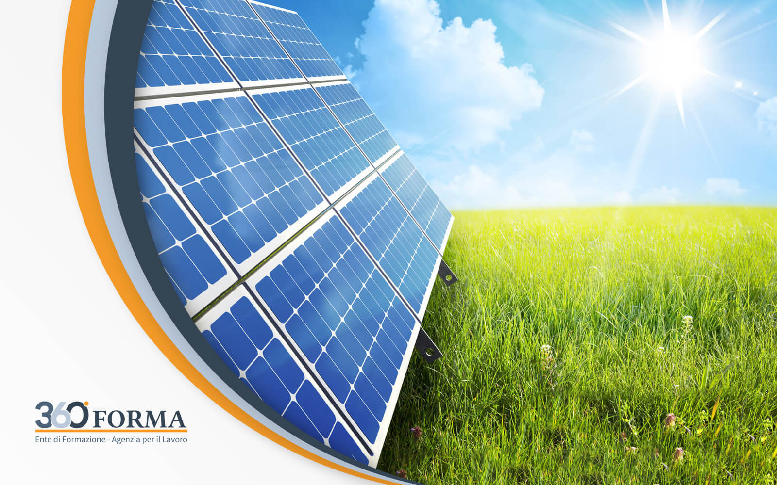 pannelli fotovoltaici sulla copertina del corso in progettazione di impianti fotovoltaici